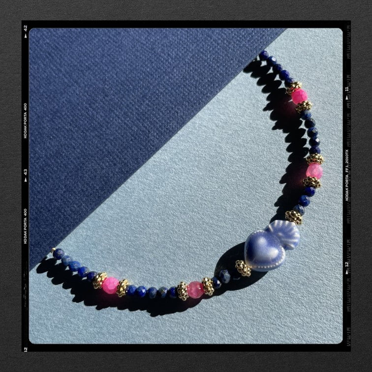 Les Poétisés bracelet ex voto pierres semi precieuses