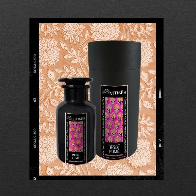 Les Poétisés bougie design couleurs Inde apothicaire cadeau déco