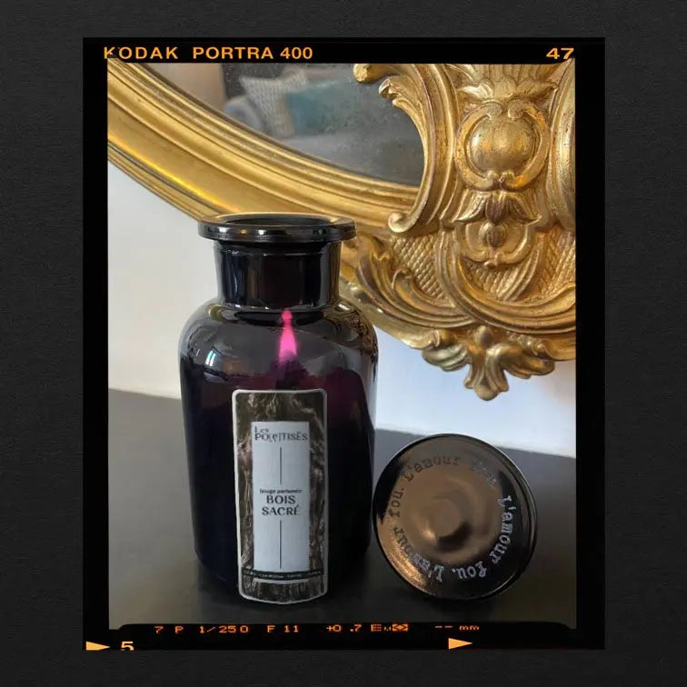 Les Poétisés bougie parfumée apothicaire personnalisable sur mesure