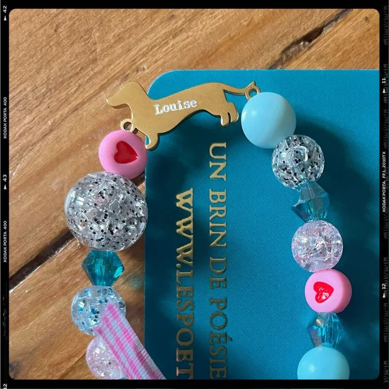 Les Poétisés bracelet enfant identification médaille personnalisée