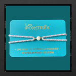Les Poétisés bracelet ruban Dolce Vita perle eau douce