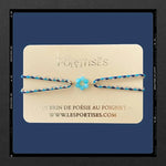 Les Poétisés bracelet ruban Rivage amazonites