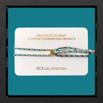 Les Poétisés bracelet ruban tressé
