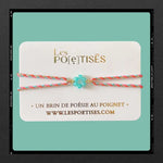 Les Poétisés bracelet ruban sunset amazonites