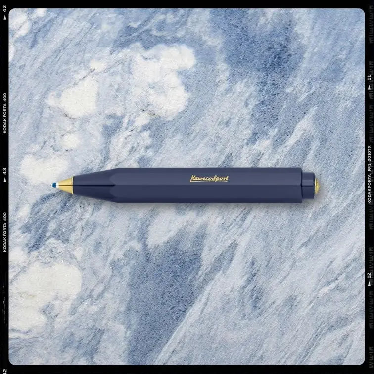 Les Poétisés stylo bille bleu marine classic sport kaweco