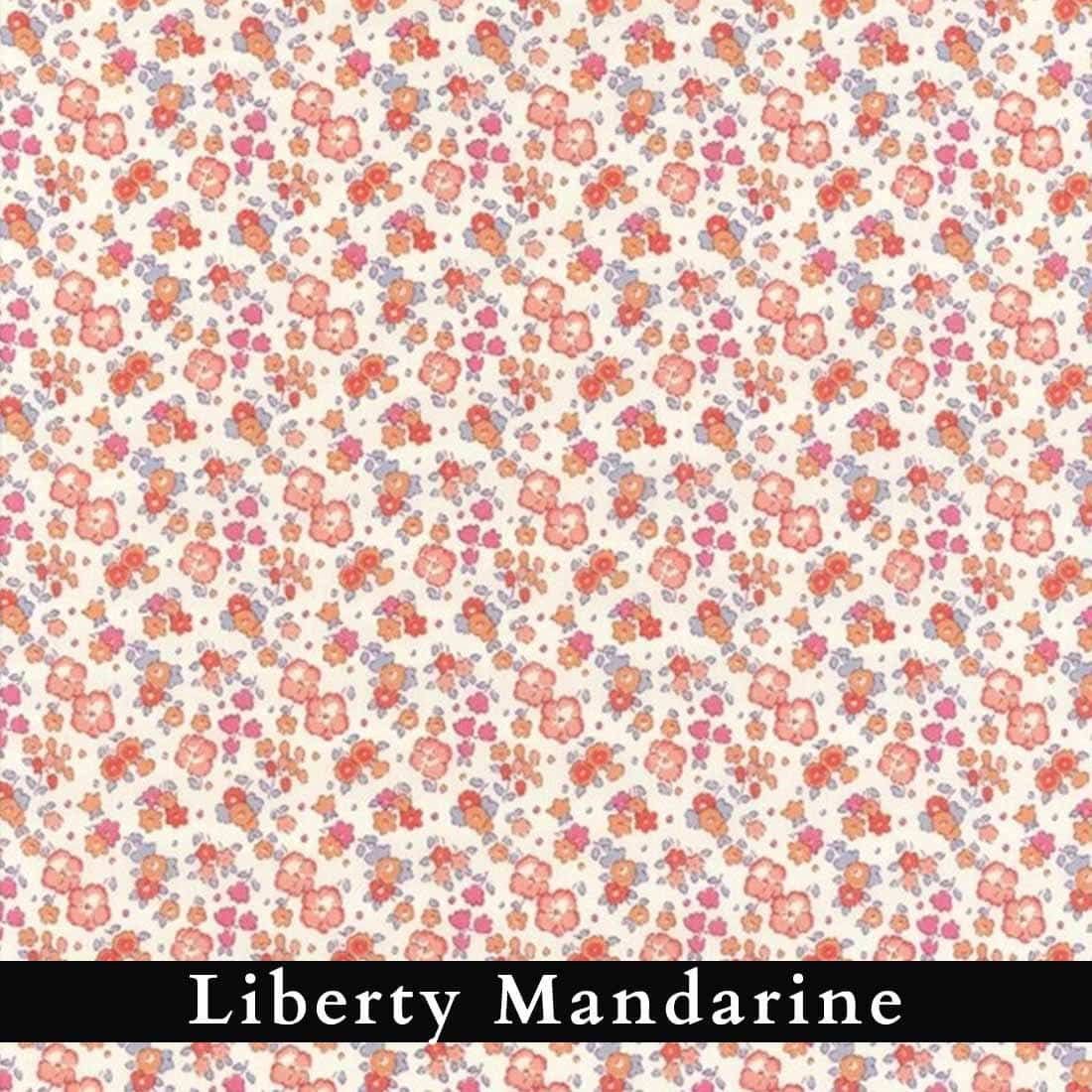 pochon tissu liberty mandarine