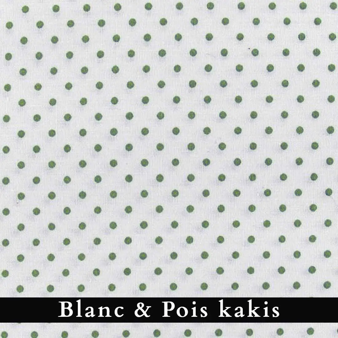 Pochon blanc & pois kakis