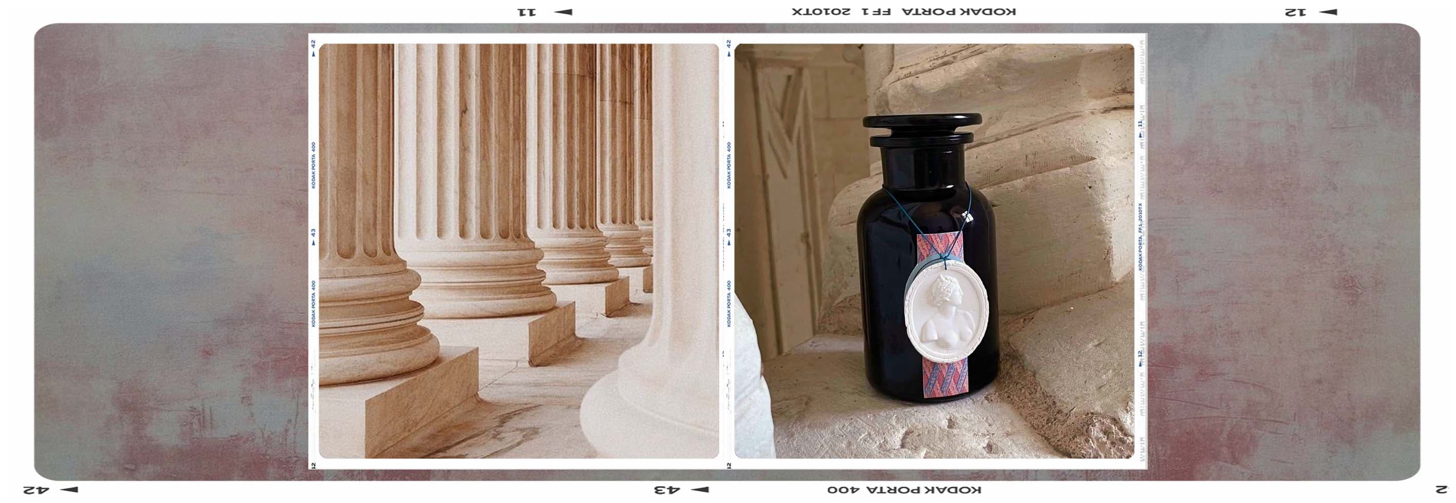 LesPoetises-Astree-bougie-colonnes-grec-romain-cameo