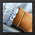 Les Poétisés bracelet eclat or 24k pierres fines bijou de creatrice