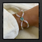 Les Poétisés -  happy - bracelet manchette - or 24k - perles fines - pierres semi precieuses - ecrin en liege - bijou creatrice