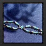 Les Poétisés bracelet manchette peace or 24k pierres semi precieuses ecrin liege
