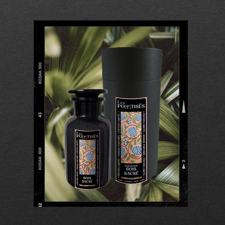 Les Poétisés bougie parfumée naturelle fabriquée en france motif indien