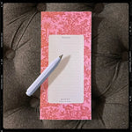 Les Poétisés Astrée bloc-notes toile de Jouy modernisée rose