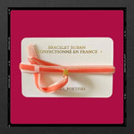 Les Poétisés bracelet ruban corail