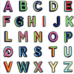 Les Poétisés carnet personnalisé patch initiales monogramme alphabet