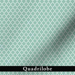pochon tissu quadrilobe vert